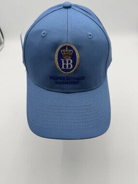 Hofbräuhaus München Adjustable Blue Baseball Cap Crown Logo Embroidery NWT